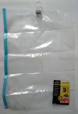 Вакуумный пакет для одежды с крючком 70х100см Vivendi