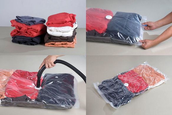 Вакуумный пакет для одежды Standart 60х80см прозрачный