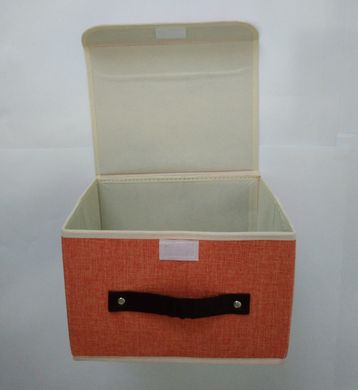 Коробочка ящик для вещей 26х20х17см Котон персиковая