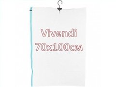 Вакуумний пакет для одягу з гачком 70х100см Vivendi
